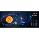 Podloga za Miš Gembird MP-SOLARSYSTEM-XL-01 Crna