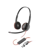 Slušalice HP Poly Blackwire 3220 Crne + USB-C/A Adapter