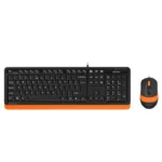 Tastatura A4Tech F1010 Fstyler Crno Narandžasta Miš