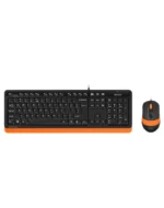 Tastatura A4Tech F1010 Fstyler Crno Narandžasta Miš