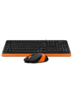 Tastatura A4Tech F1010 Fstyler Crno Narandžasta Miš - Slika 2