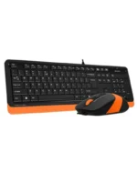 Tastatura A4Tech F1010 Fstyler Crno Narandžasta Miš - Slika 3