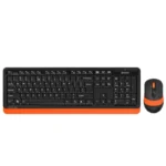 Tastatura A4Tech Fstyler FG1010 Bežična Crno Narandžasti + Miš
