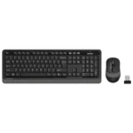 Tastatura A4TechFstyler FG1010 USB US Bežična Siva + Miš