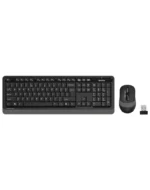 Tastatura A4TechFstyler FG1010 USB US Bežična Siva + Miš