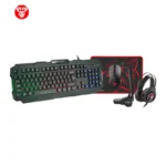 Tastatura Fantech P51 5 U 1 Crna + Miš + Podloga + Stalak