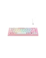 Tastatura Havit KB874L Belo Roze - Slika 3