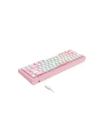 Tastatura Havit KB874L Belo Roze - Slika 4