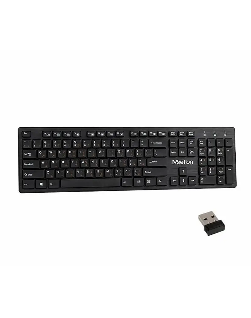 tastatura-meetion-wk841bk-bezicna-crna-1 Tastatura Meetion WK841BK Bežična Crna - Slika 1