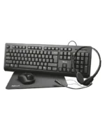 Tastatura Trust Primo Crna + Miš + Slušalice + Podloga - Slika 5