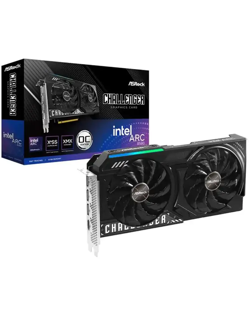 graficka-kartica-asrock-intel-arc-b580-challenger-12gb-oc-crna-1 Grafička Kartica ASRock Intel Arc B580 Challenger 12GB OC Crna - Slika 1