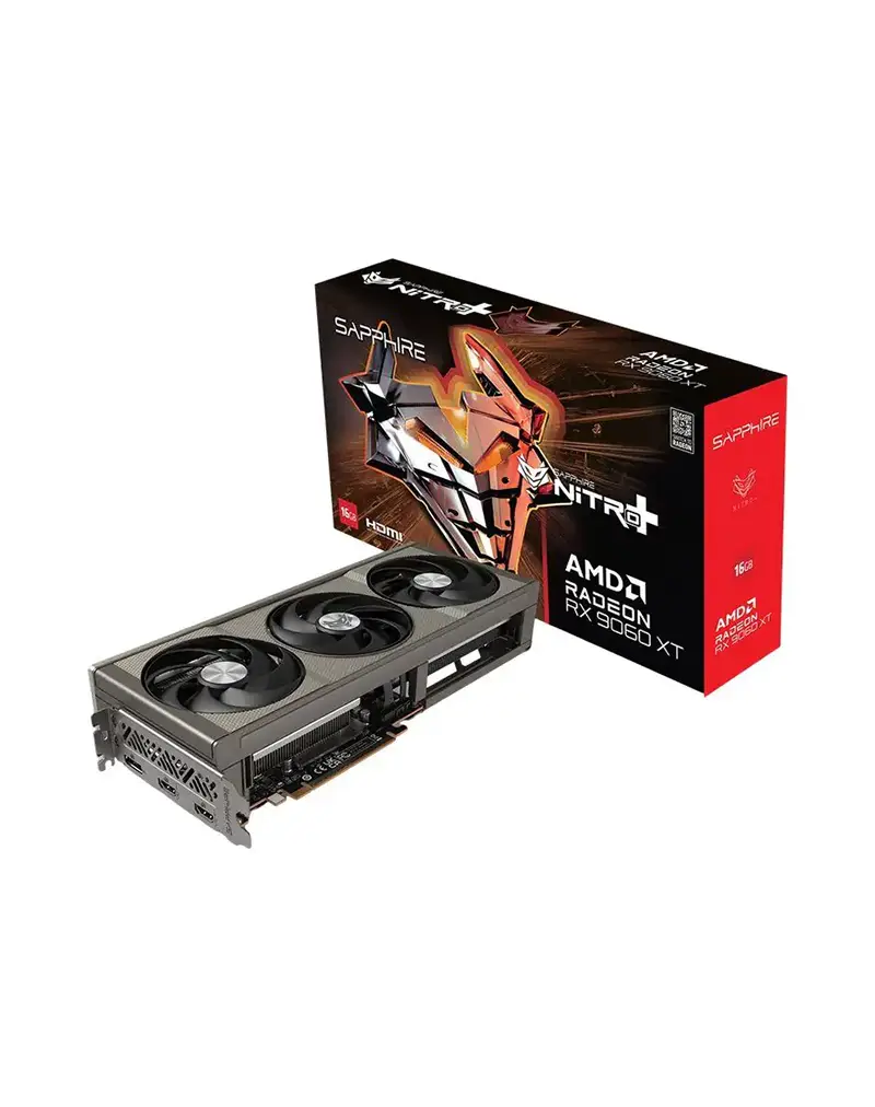 graficka-kartica-sapphire-amd-radeon-rx-9060-xt-16gb-gddr6-128bit-nitro-gaming-oc-crna-1 Grafička Kartica Sapphire AMD Radeon RX 9060 XT 16GB GDDR6 128bit Nitro+ Gaming OC Crna - Slika 1