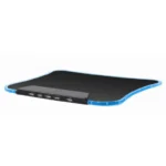 Podloga Za Miš Gembird MP-LED-4P LED + 4USB-a Crna